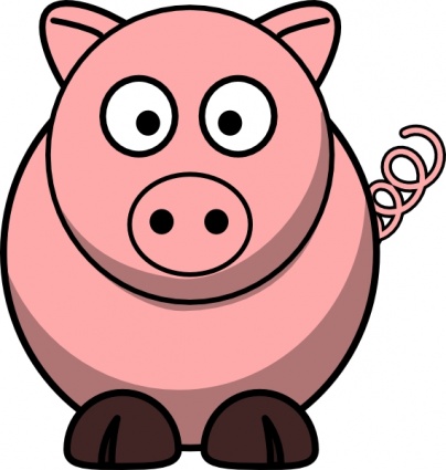 Larger Preview Vector Pig Clipart By John Schwegel - ClipArt Best ...
