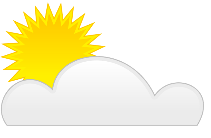 Free Partly Cloudy Clip Art