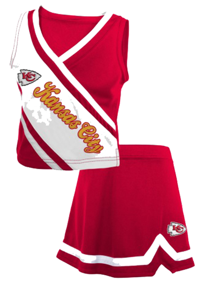 KC Chiefs Chiefs Kids Red Two-Piece Cheerleader Cheer Set
