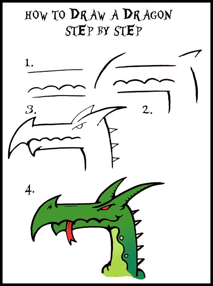 How To Draw A Dragon Guide: Step By Step | DARYL HOBSON ARTWORK
