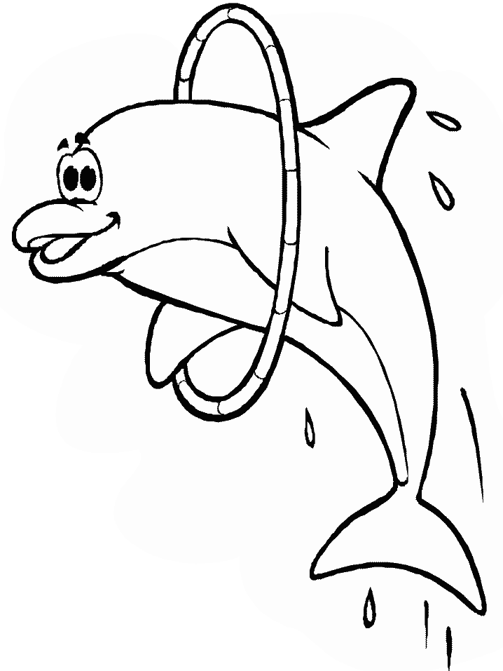Printable Dolphins K9 Animals Coloring Pages - Coloringpagebook.com