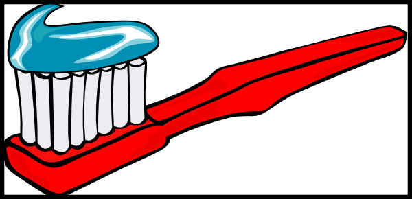 Toothbrush With Toothpaste clip art - vector clip art online ...