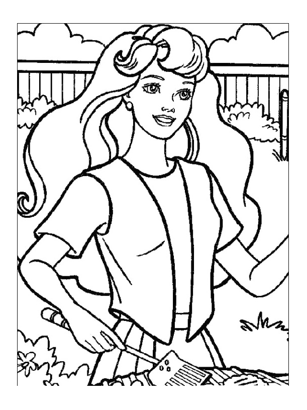 erfeidine: barbie coloring pages free to print