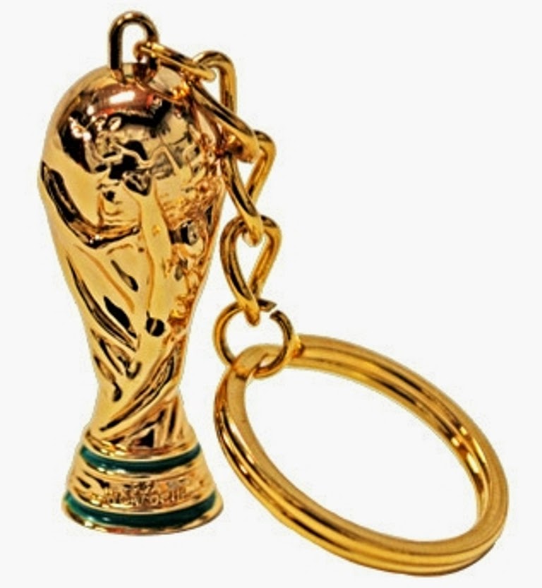 2014 FIFA WORLD CUP BRAZIL REPLICA TROPHY KEY CHAIN SOUVENIR IN ...