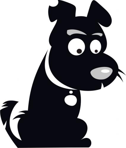 Black Cartoon Dog - ClipArt Best