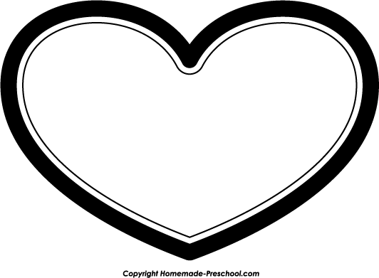 Heart Clip Art Black And White - Cliparts.co