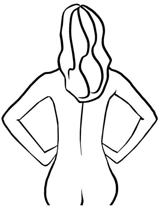 Female Body Outline - Cliparts.co
