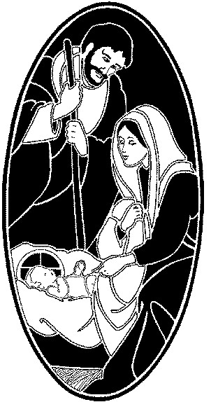 Christmas Nativity Clipart Black And White | quotes.