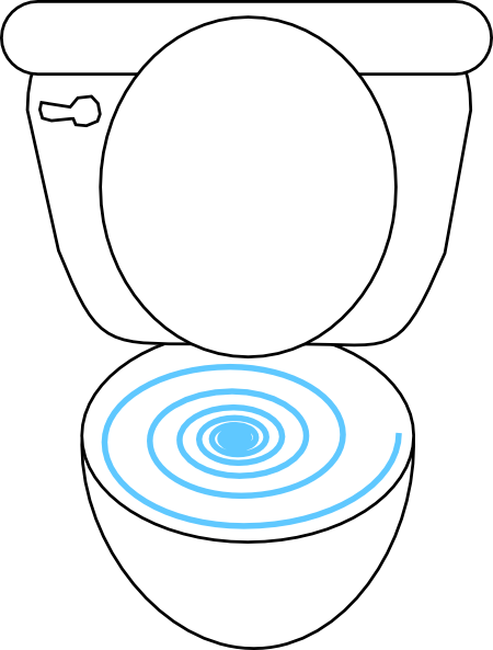 Swirly Toilet clip art - vector clip art online, royalty free ...