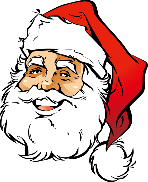 Santa Smiley Face Clip Art - ClipArt Best