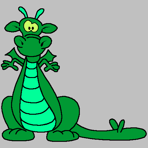 Green Dragon Cartoon | lol-