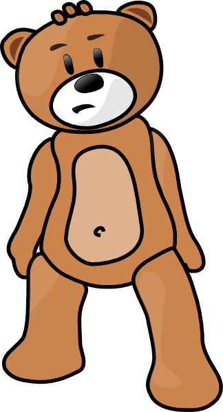 Toy Bear clip art - vector clip art online, royalty free & public ...