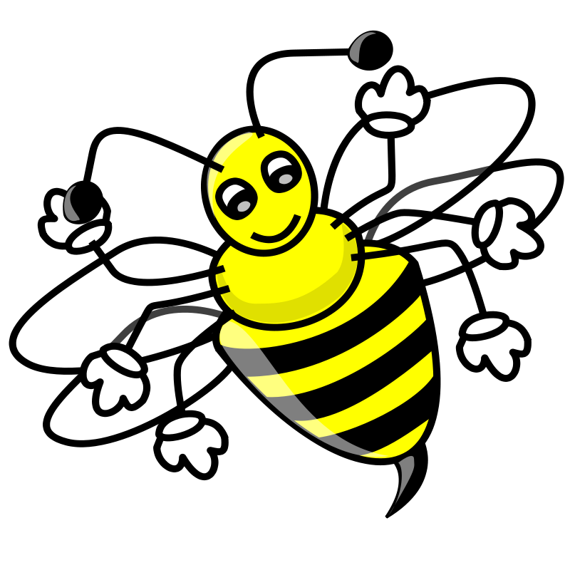 Free Stock Photos | Illustration of a cartoon bee | # 14238 ...