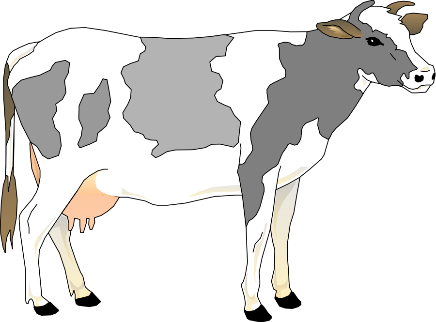 Cow 3 Clipart, vector clip art online, royalty free design ...