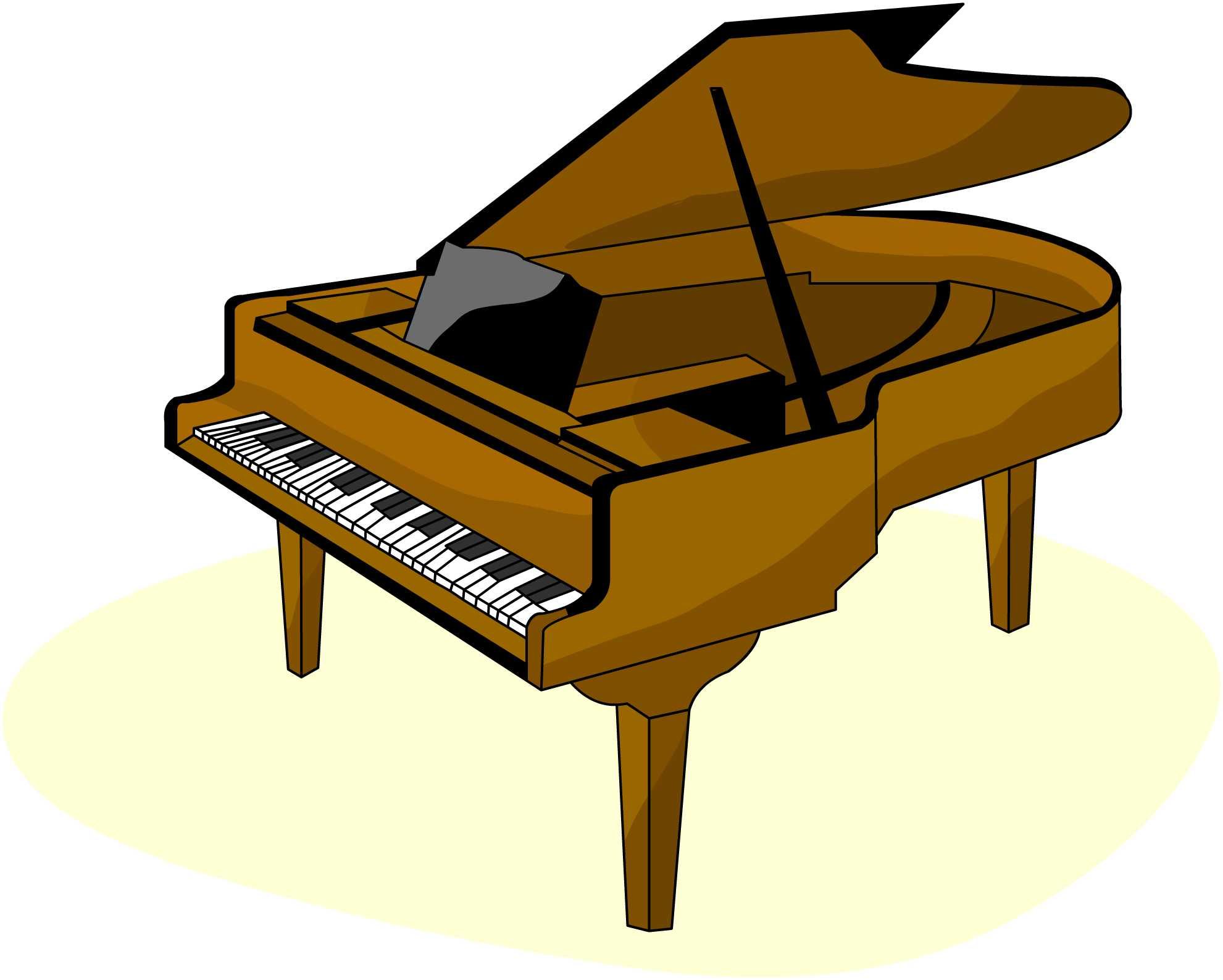 Images For > Cat Playing Piano Clip Art