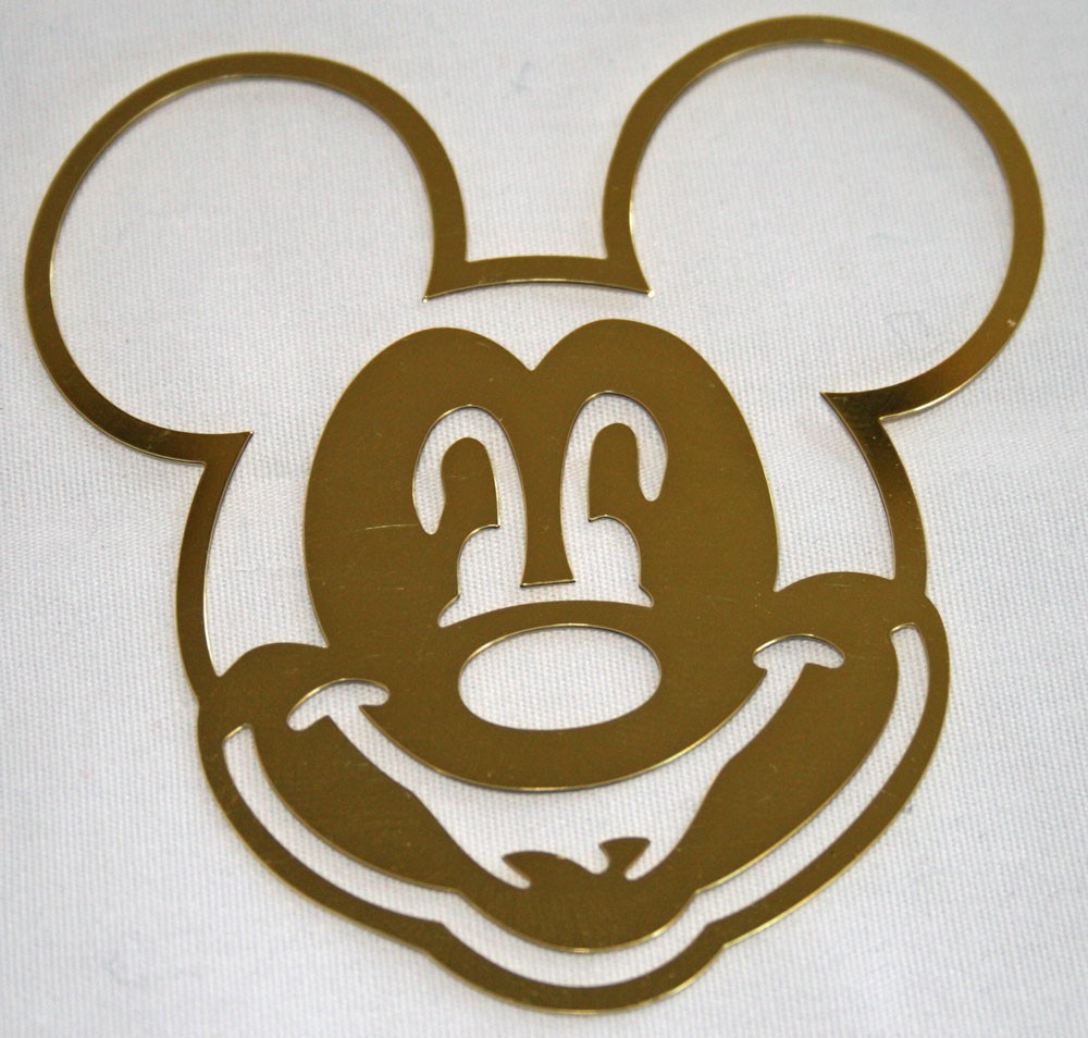 Disney Mickey Mouse Face Brass Template by ohmystarsproductions