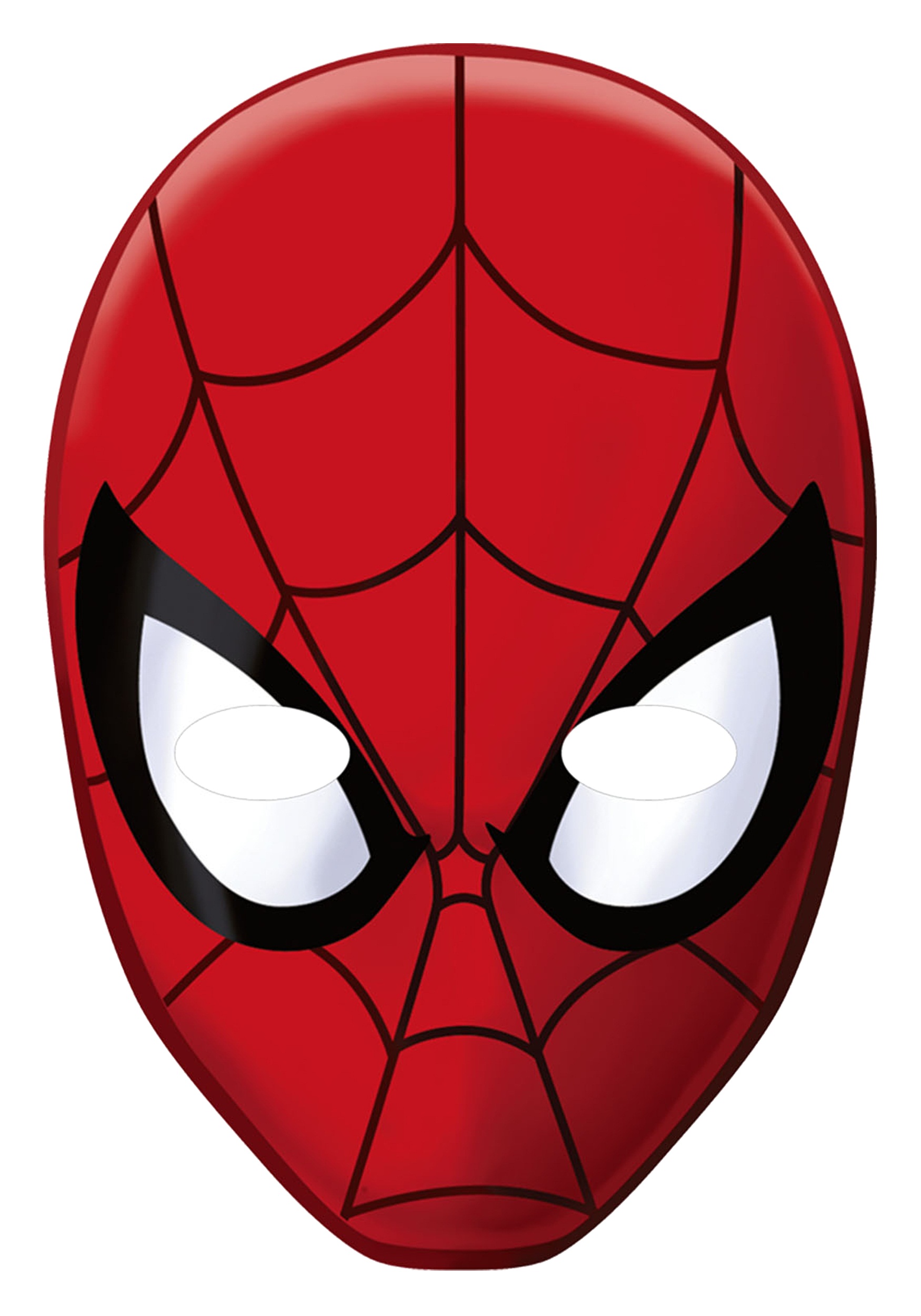 Spider Man Face Mask | Coloring Pages - Cliparts.co