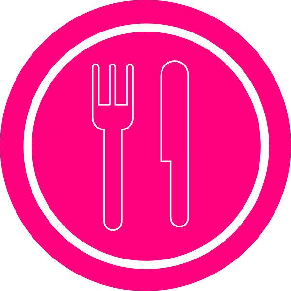 Dinner Plate Knife And Cartoon Fork Icon - Free Icons