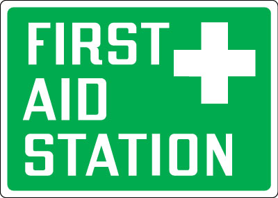 First Aid Sign - First Aid Station with Symbol | Stonehouse Signs