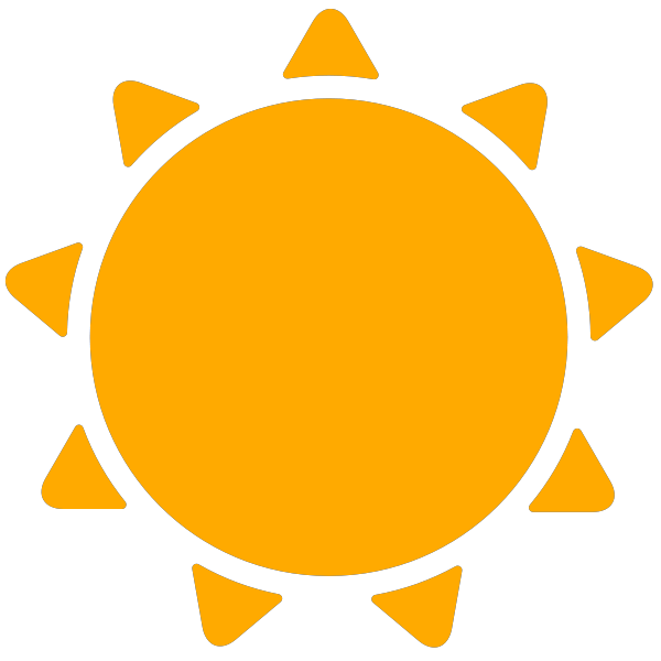 simple weather icons sunny | SVG(VECTOR):Public Domain | ICON PARK ...