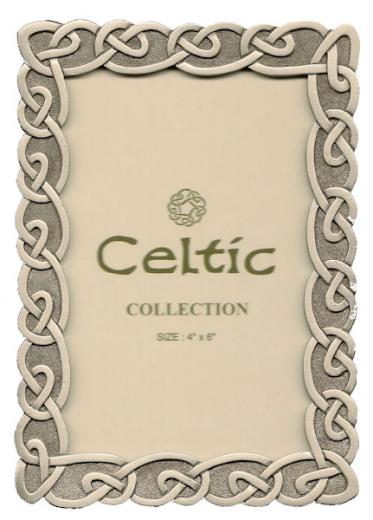 Pewter Celtic Frame (6x4) 2 | Welsh Gifts | Pewter Celtic Frame ...