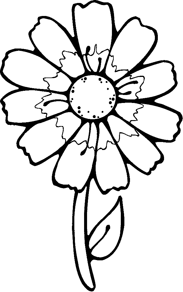 Flower Template For Coloring - AZ Coloring Pages