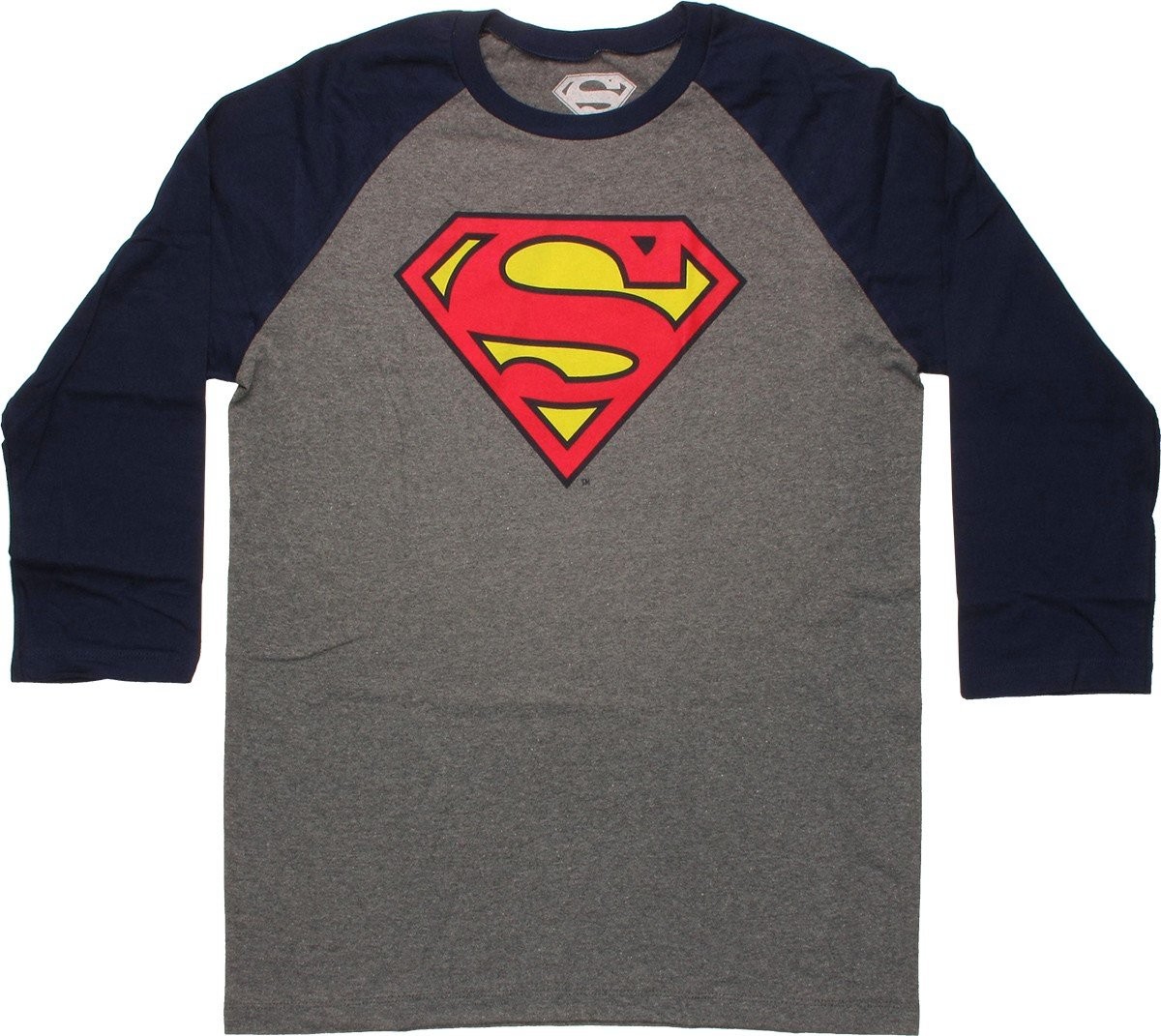 superman-logo-3-4-raglan-t- ...