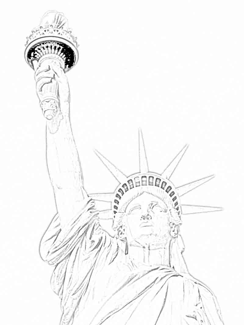 Statue Of Liberty Drawing Outline Cliparts.co