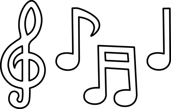 clipart of music notes and instruments - photo #42