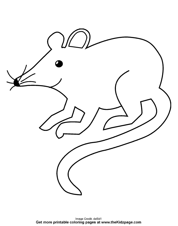 Cartoon Rat - Free Coloring Pages for Kids - Printable Colouring ...