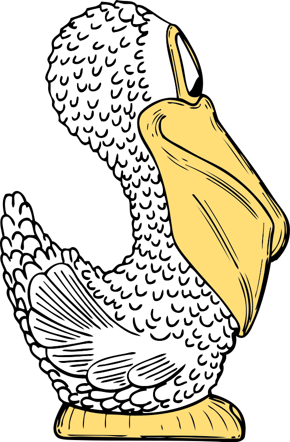 Pelican Side View Clipart, vector clip art online, royalty free ...