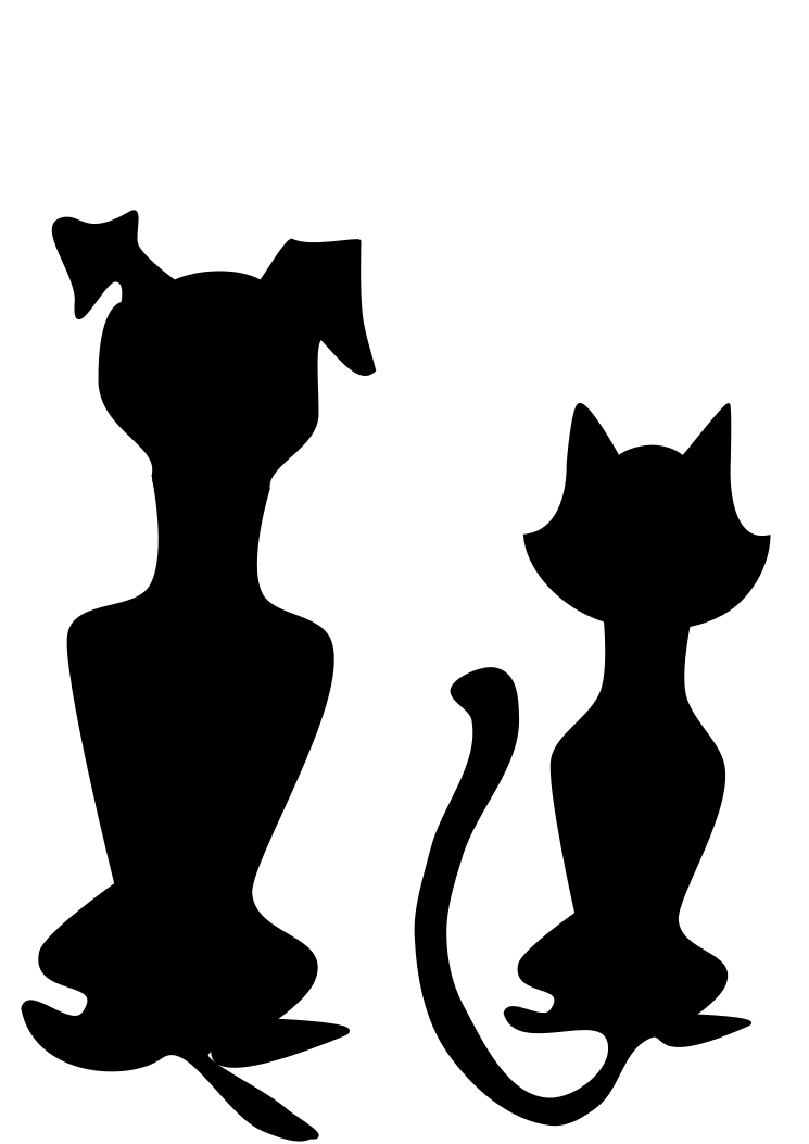 Dog And Cat Silhouette