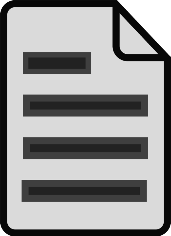 Document Icon - vector Clip Art