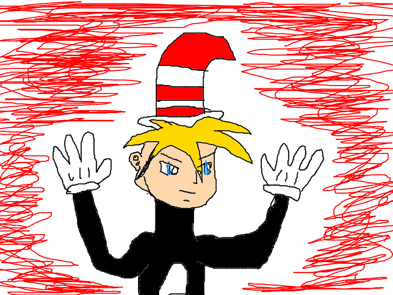 Anime Cat in the hat by Arizvega on deviantART