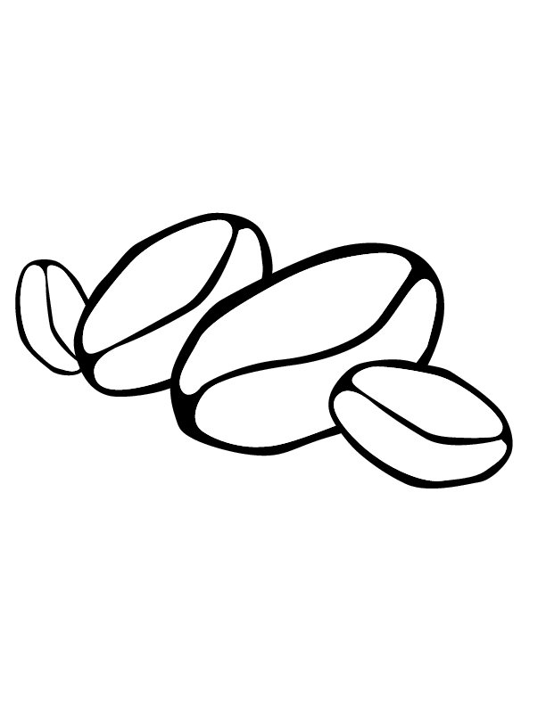 Gallery For > Coffee Beans Coloring Page