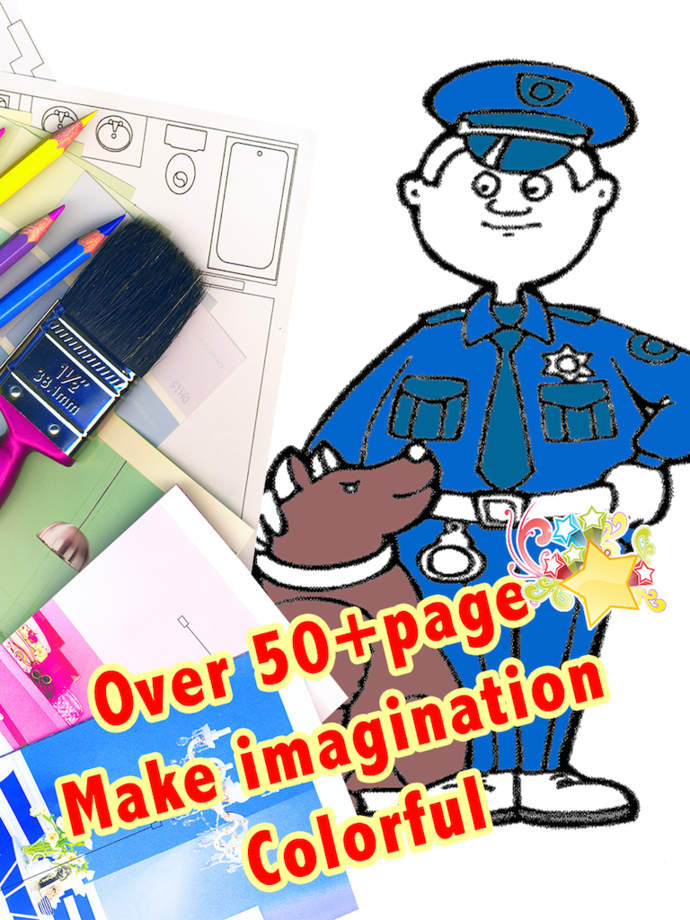 Career Coloting Pages For Kids:Preschool Painting doodle page for ...