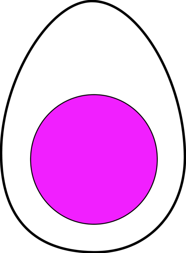 boiled egg - vector Clip Art