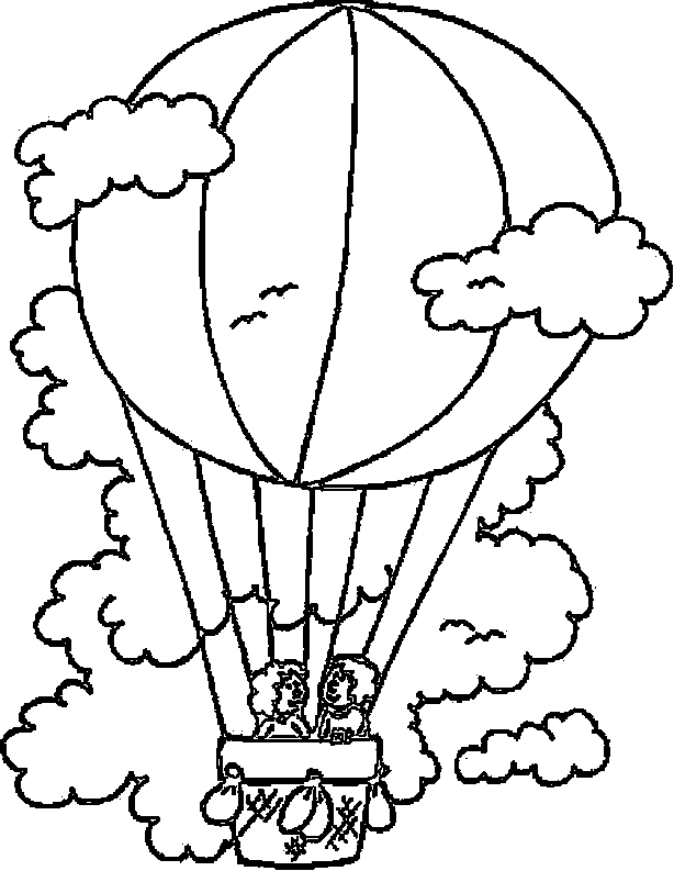 Hot Air Balloons In The Clouds