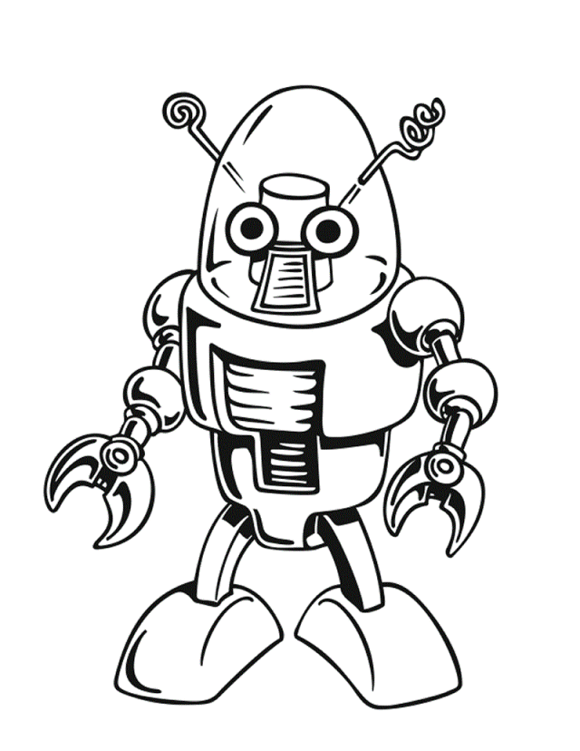 Free Printable Robot Coloring Pages For Kids | Free Coloring Pages