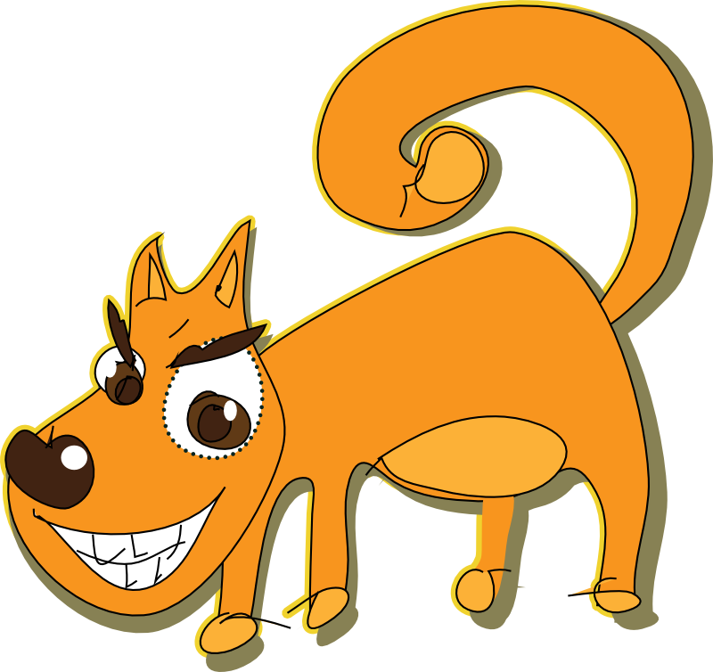 Clipart - smiling dog