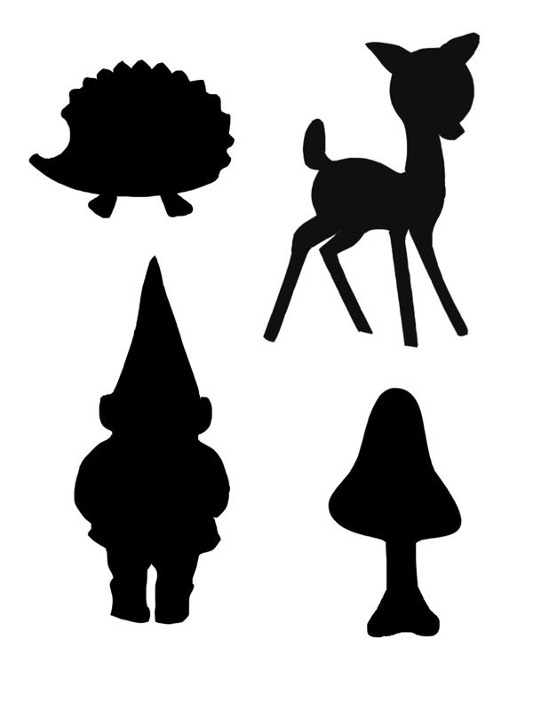 woodland silhouettes | Printables | Pinterest