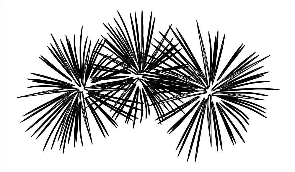 clipartist.net » Clip Art » fireworks black white line art SVG