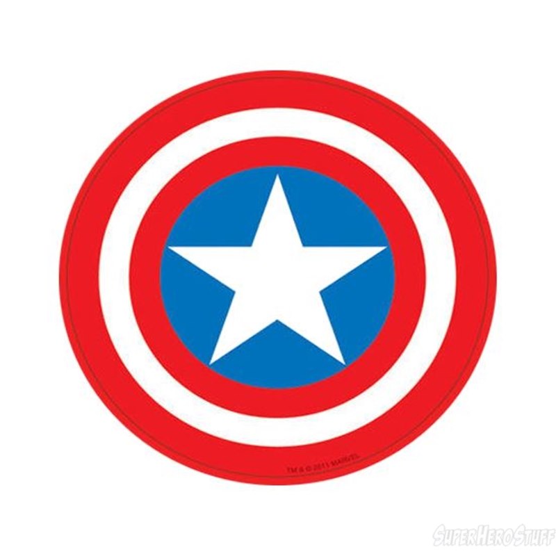Captain America Shield Symbol Sticker
