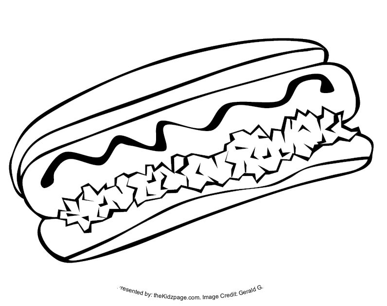 Hot Dog Coloring Cake Ideas and Designs