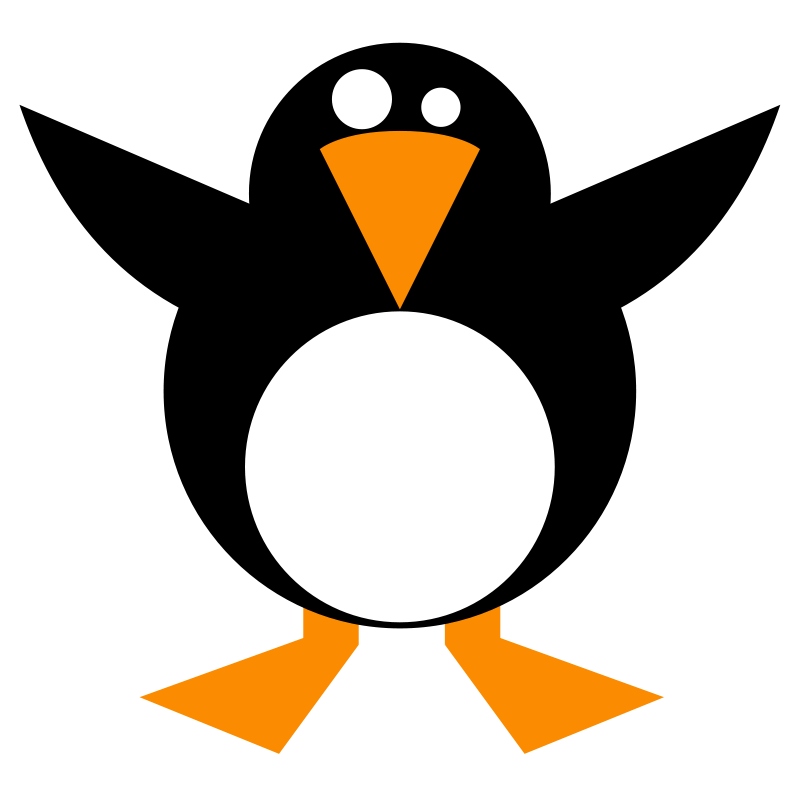 Simple Penguin Free Vector / 4Vector