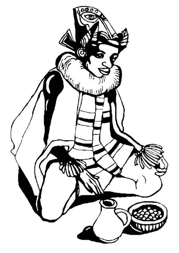 Traditional African Healer on Kwanzaa Coloring Page - Free ...