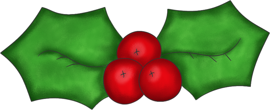 Country Christmas Holly Graphic - PNG and Paint Shop Pro Tube ...