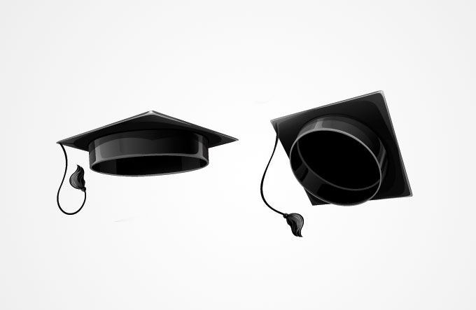 Graduation Hats | Vector and Clipart