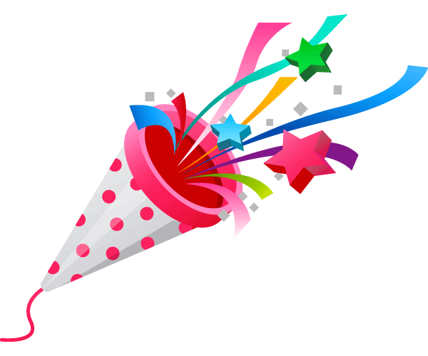 clipart balloons and confetti - photo #8