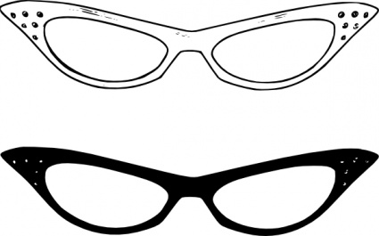 Retro Glasses clip art - Download free Other vectors